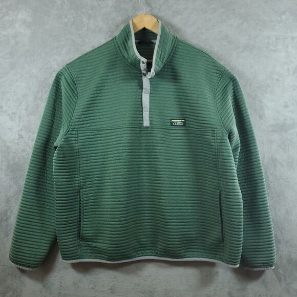 L.L. Bean Other - LL Bean Airlight Knit Pullover Mens 3XL Snap Neck Performance Light Quilted